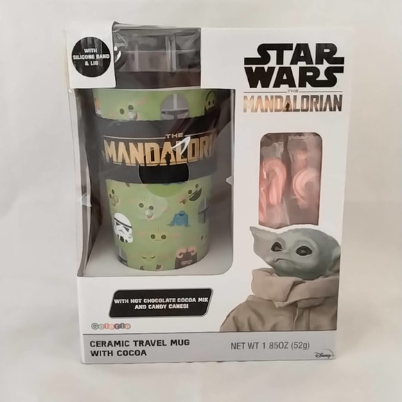 Star Wars Mandalorian travel mug gift set - Picture 1 of 8